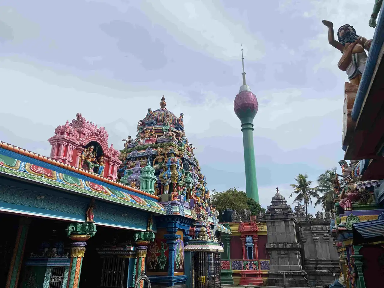 Colombo Kovil and Lotus Tower