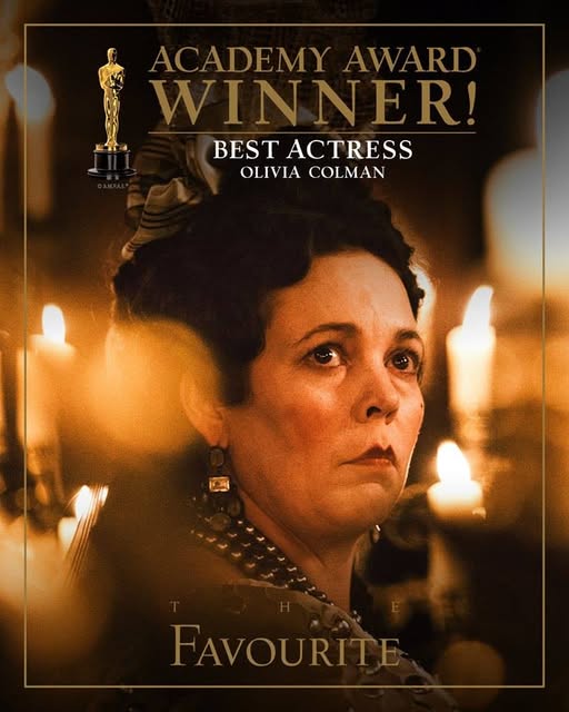 As Queen Anne in the Favourite