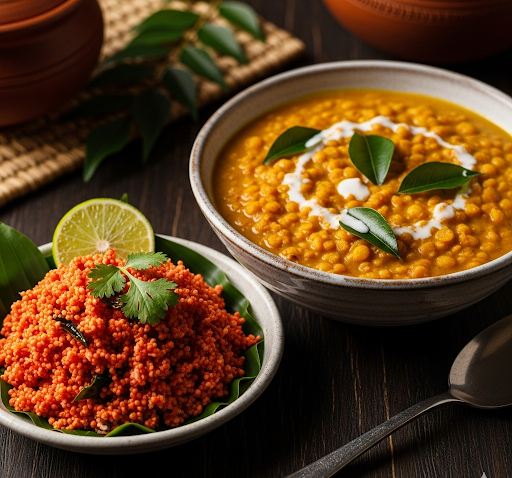 Pol Sambol and Dhal Curry
