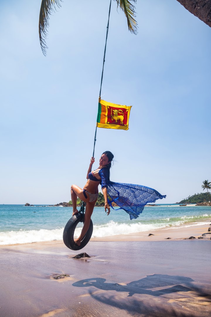 Sri Lanka Palm Tree Rope Swing