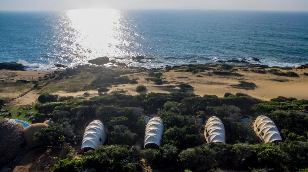Aerial View of Wild Coast Tented Lodge Yala